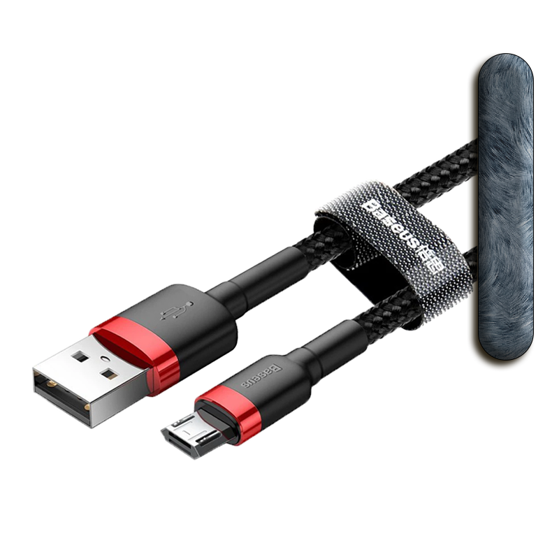 کابل میکرو یو اس بی 2.4 آمپر باسئوس Cafule CAMKLF-B طول 1 متر